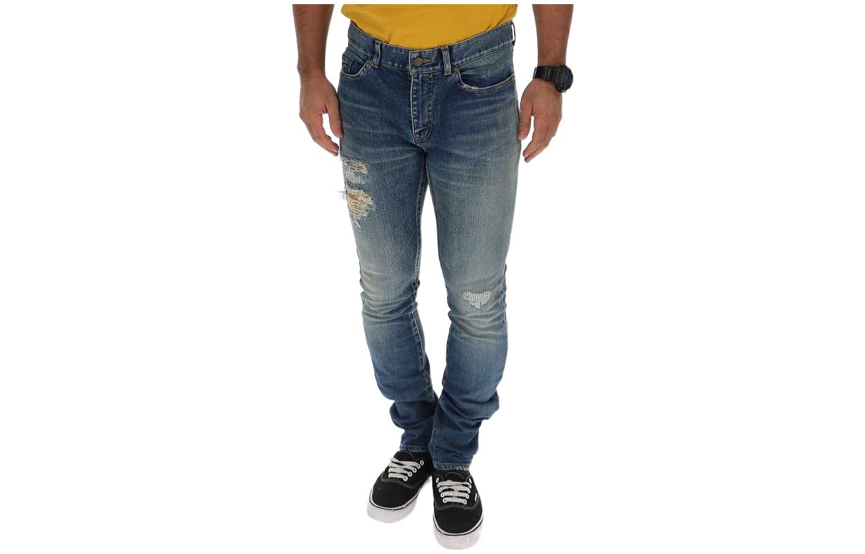 SAINT LAURENT Jeans Men Blue