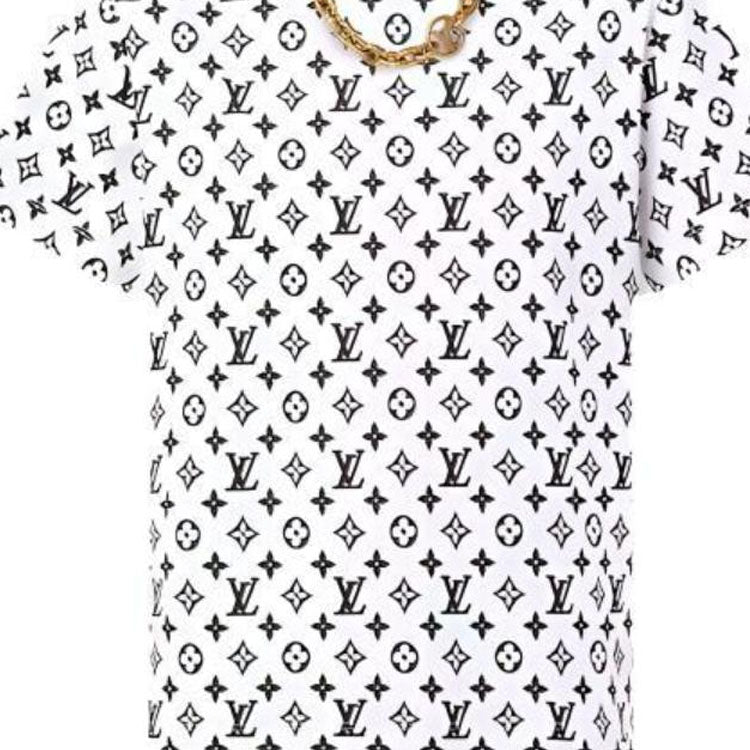 LOUIS VUITTON Drop Shoulder Sleeve T-Shirt Women's White