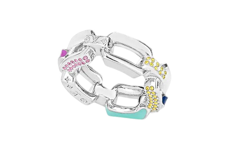 LOUIS VUITTON Metal Rings Men's Silver