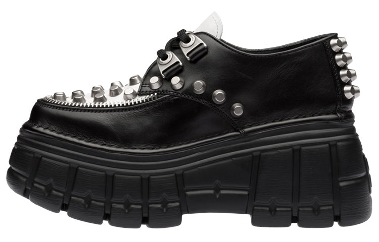 MIU MIU Mid-Top Platform Shoes Women's Black