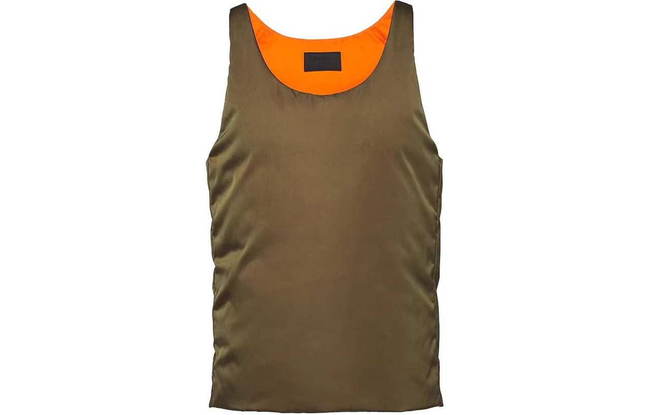 PRADA Down Vest Vest Men's Khaki