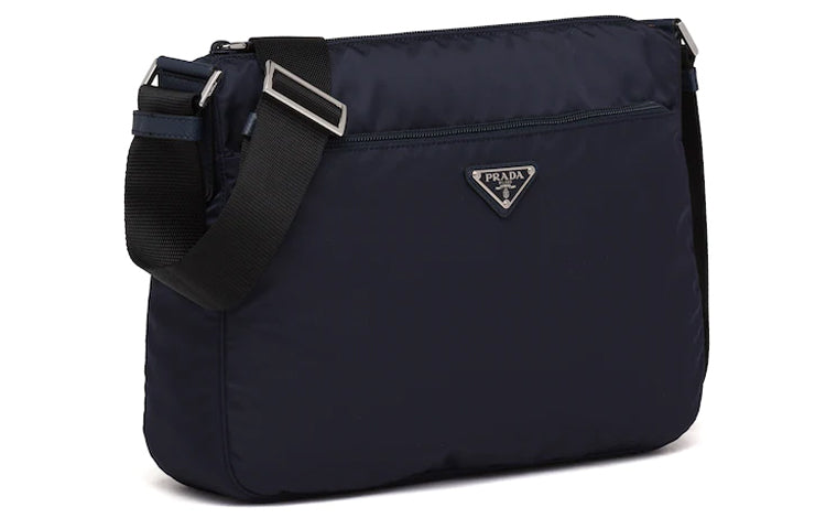 PRADA Fabric Shoulder Bag Crossbody Bag Women's Blue/Black