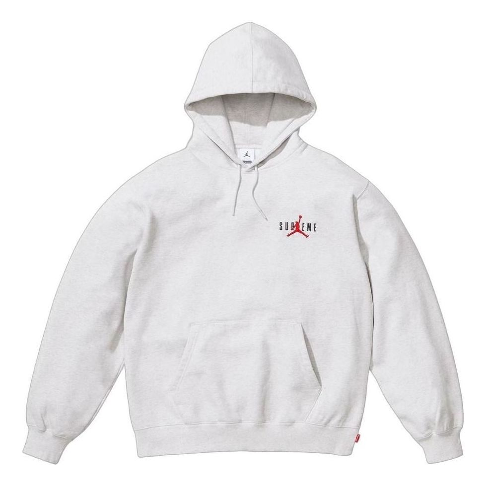 Supreme x Air Jordan Hooded Sweatshirt 'Ash Grey' FW24SW1-ASH-GREY