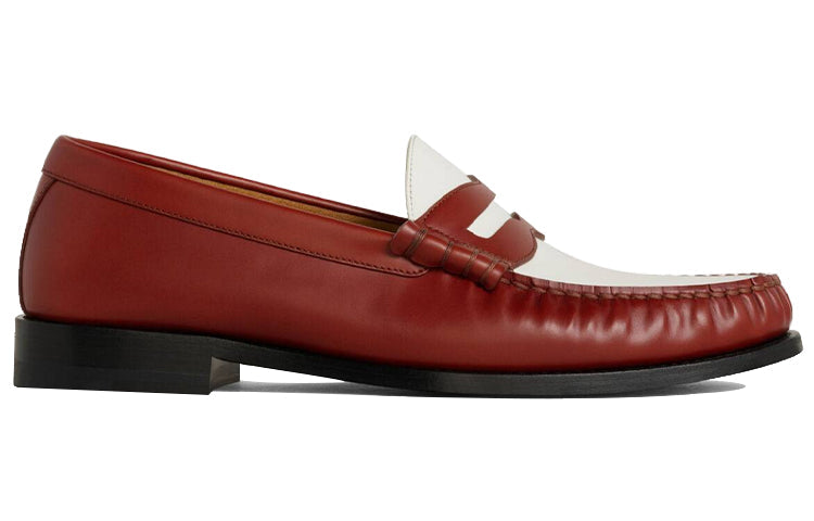 CELINE Men's Casual Shoes Men Low-Top Brown White