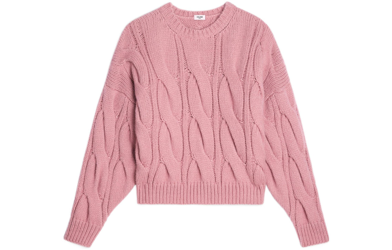 CELINE Cashmere Sweaters Women's Pink
