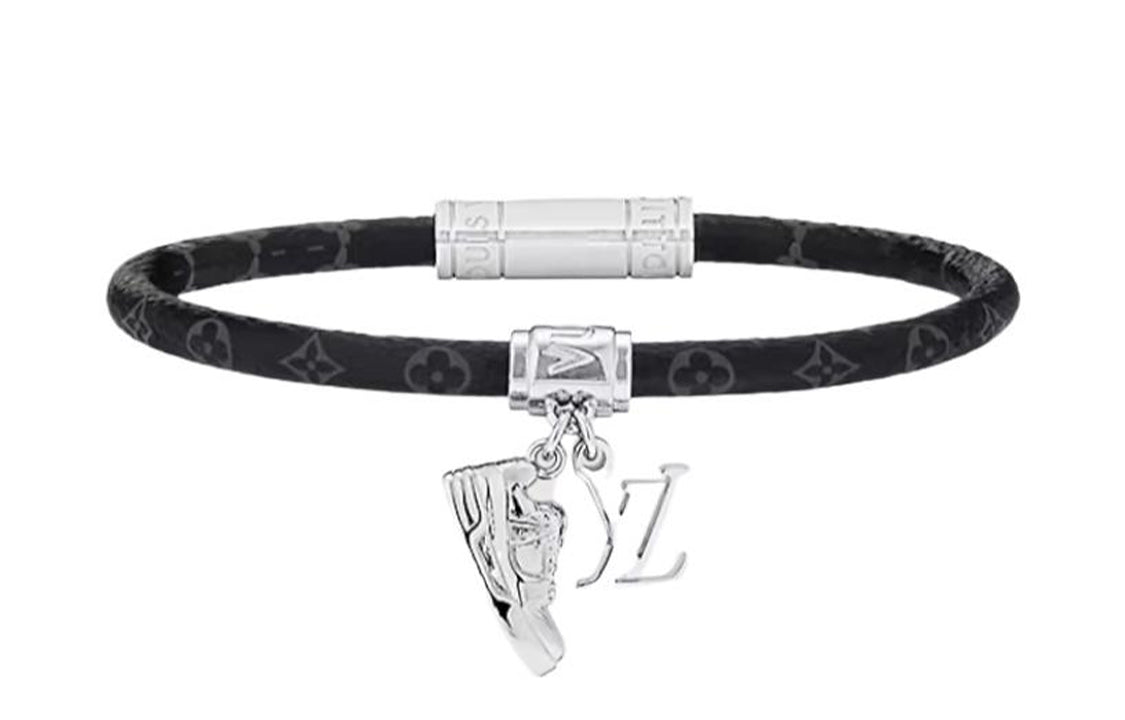 LOUIS VUITTON Icon Trainer Bangles Unisex Black