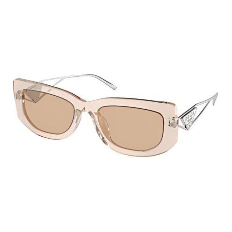 PRADA Subject To Official Website Irregular Shape Sunglasses Women's Transparent