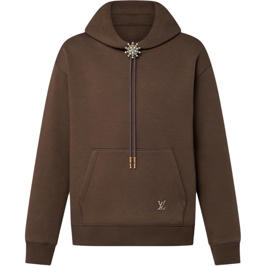 LOUIS VUITTON Embellished Cotton Hoodie
