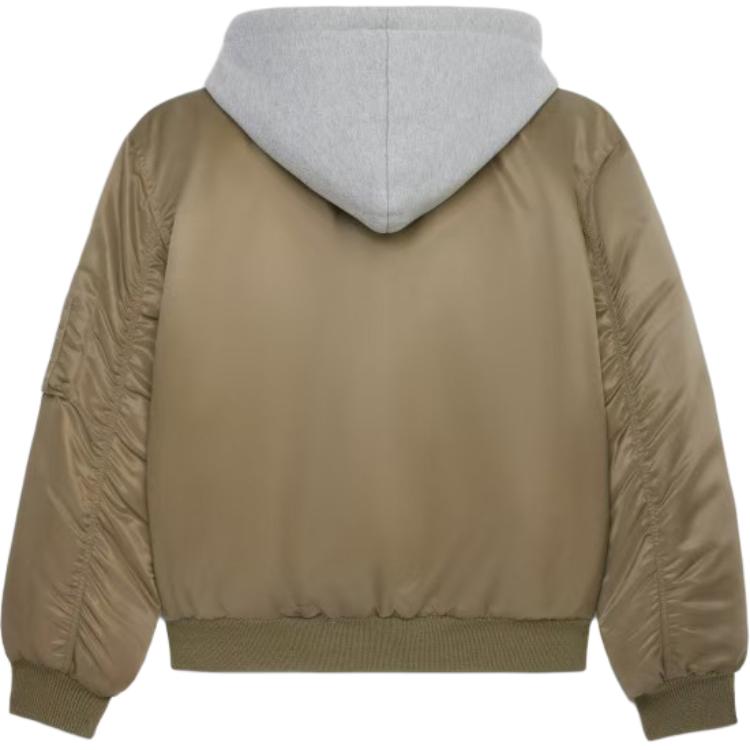 CELINE Hooded Bomber Jacket In Nylon Twill