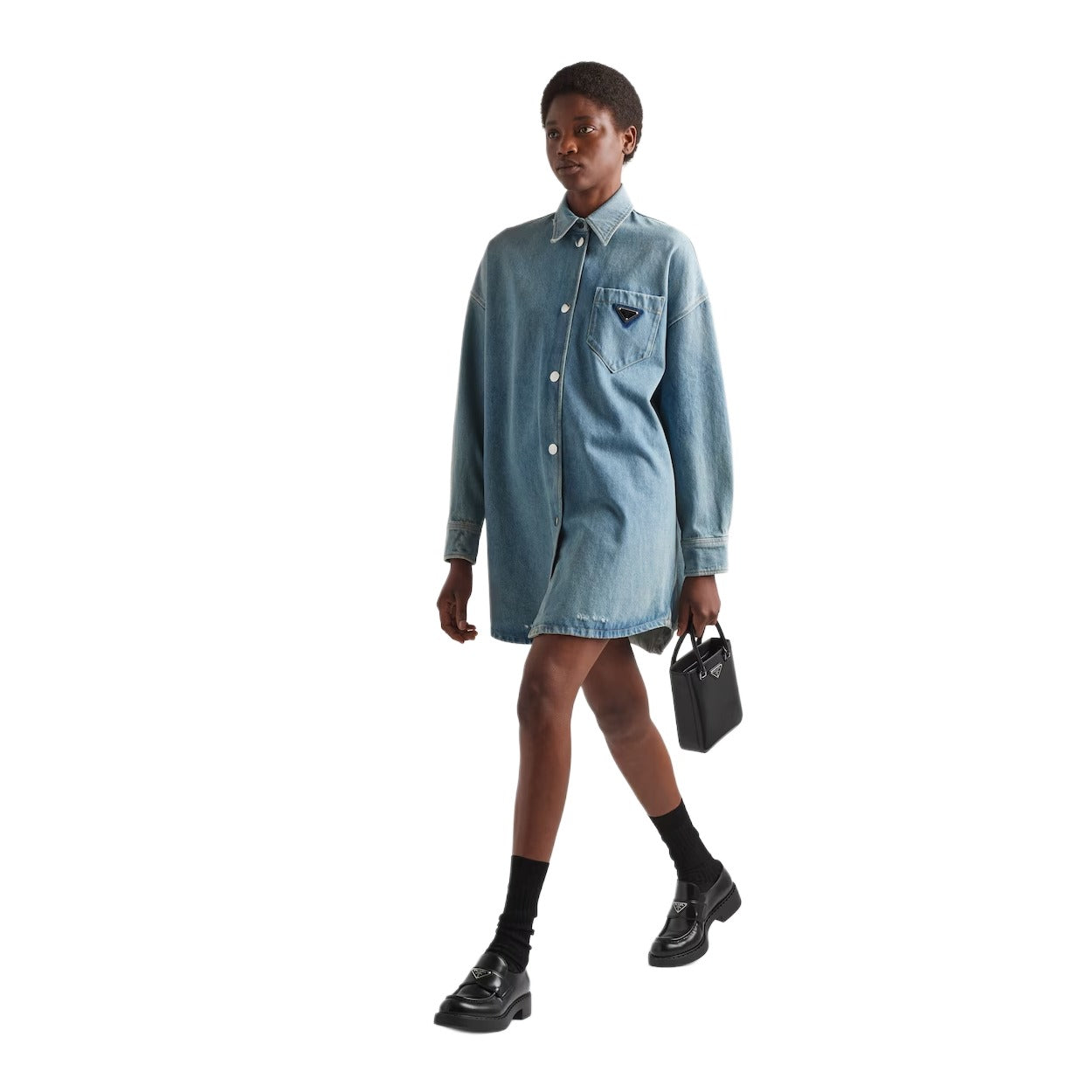 PRADA Shirt Women's Medium Blue