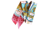 HERMES Silk Scarves Women's Pink
