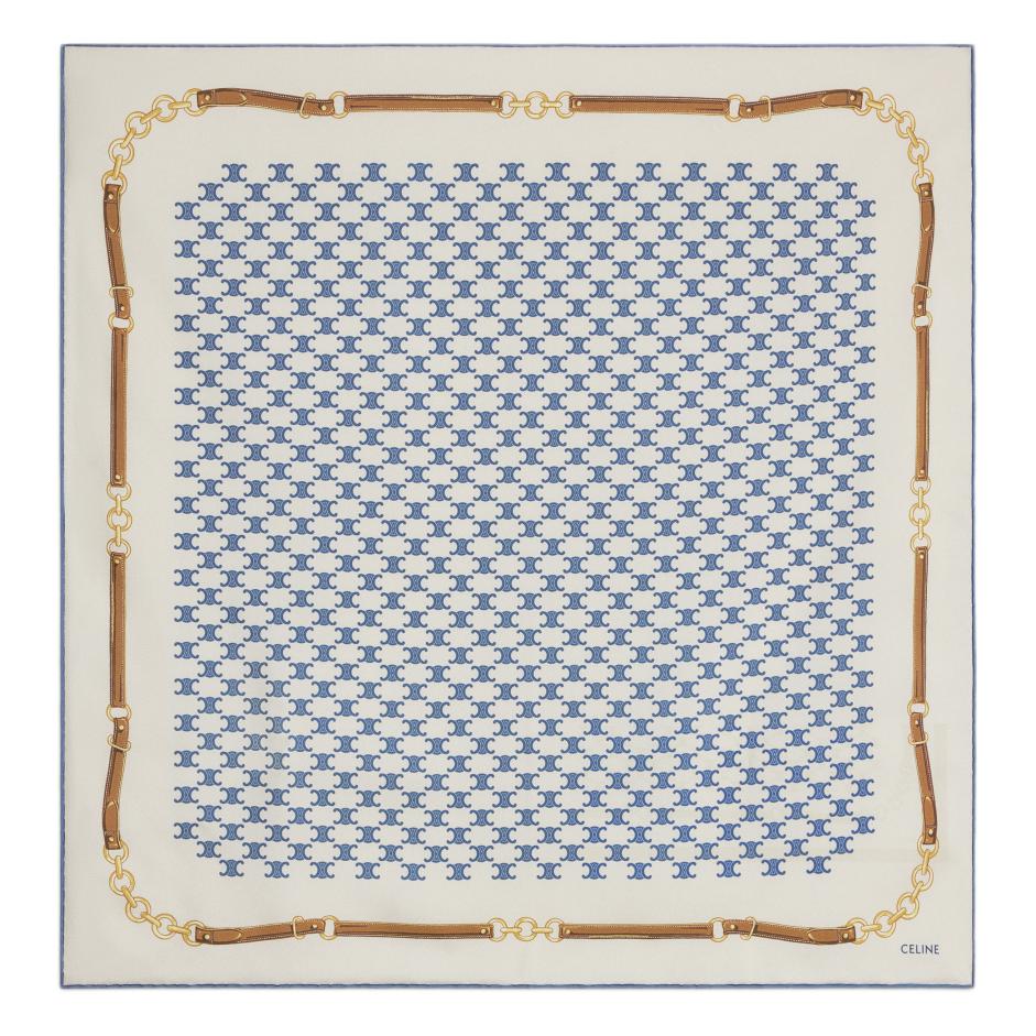 CELINE Bandana In Heritage Silk Twill