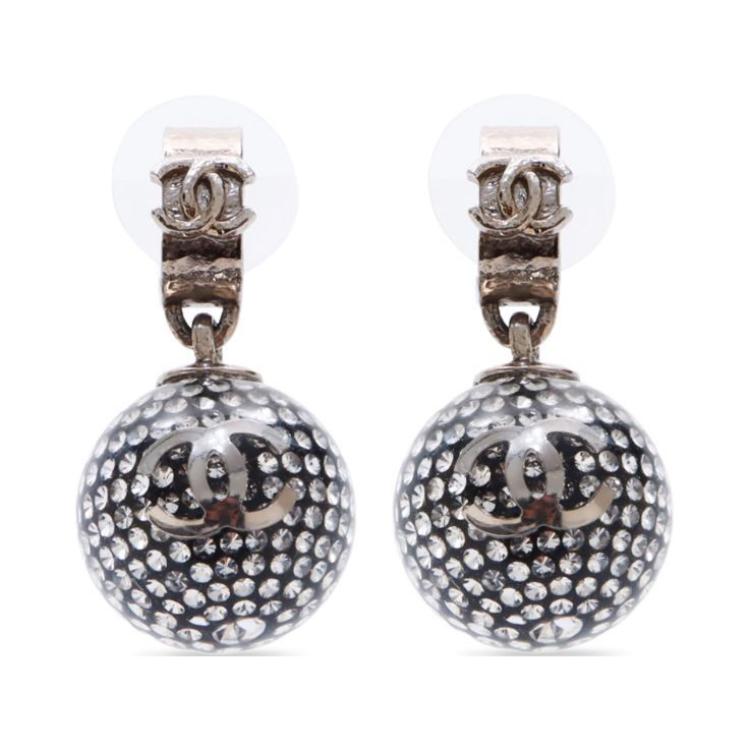 CHANEL Pre-Owned 2021 CC Rhinestone Earrings