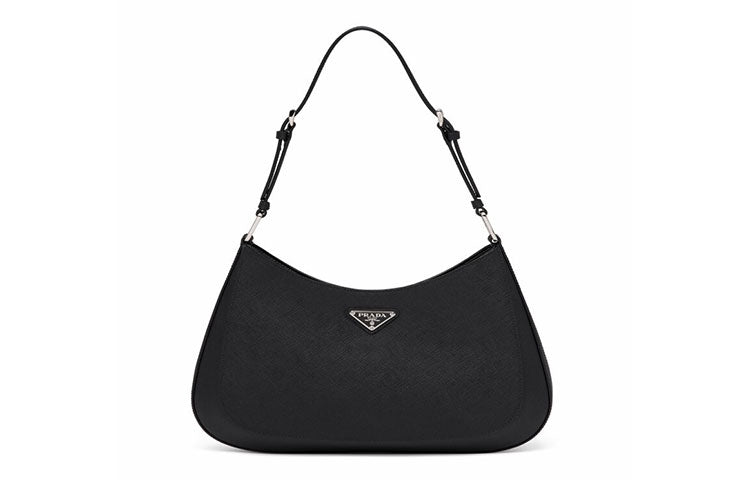 PRADA Leather Shoulder Bag, Handbag, Shoulder Bag Women's Black