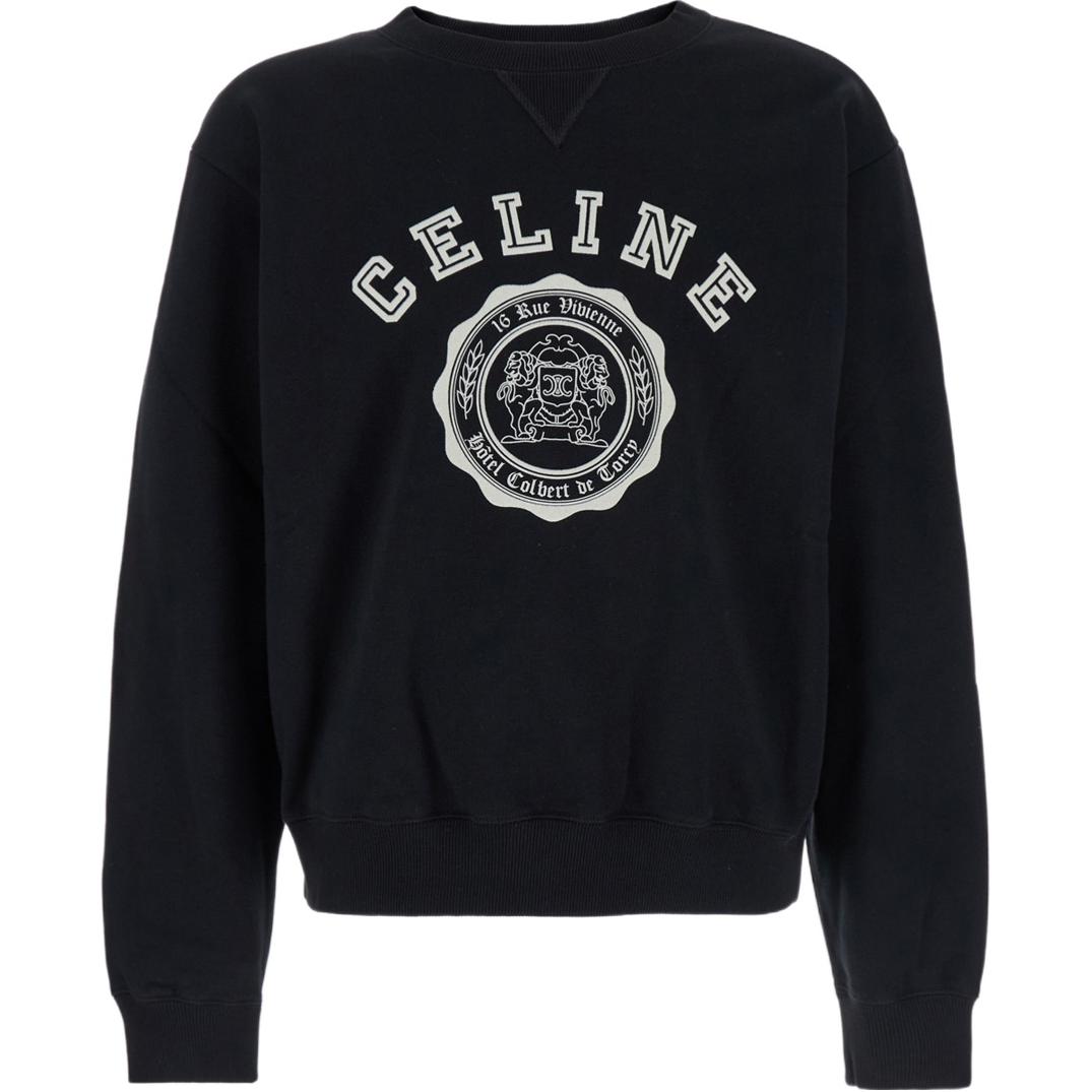CELINE Blason Loose Sweatshirt In Cotton Fleece