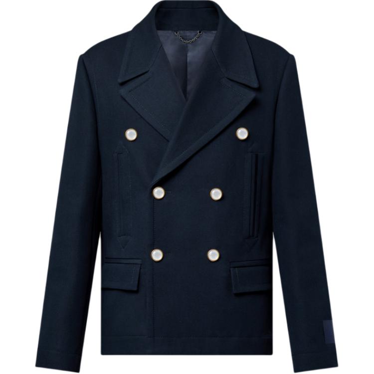 LOUIS VUITTON Cotton-Blend Pea Coat