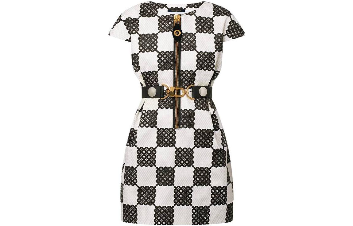 LOUIS VUITTON Bubble Damier Xxl Detail Dress