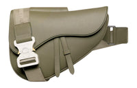 DIOR Grained Calfskin Saddle Bag Messenger Bag Crossbody Bag Shoulder Bag Men's Khaki