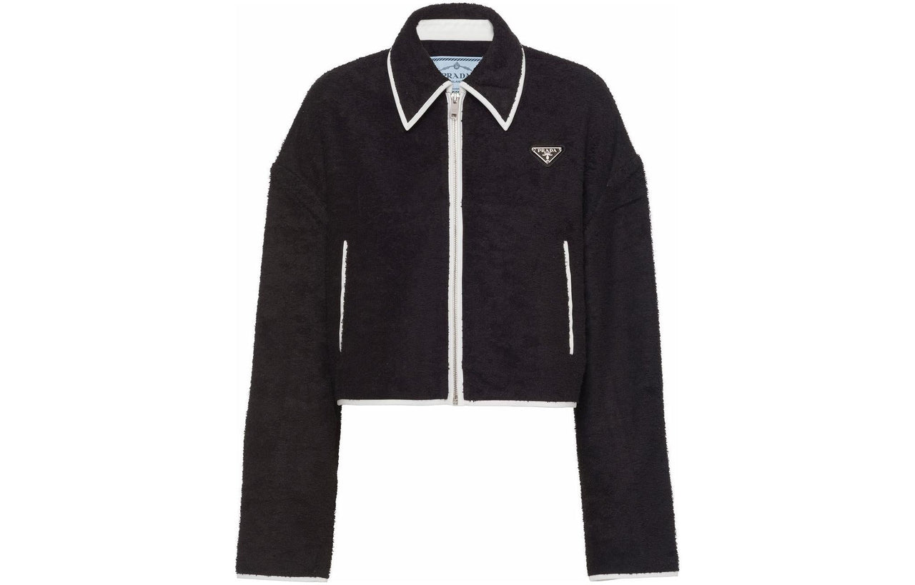 PRADA Cropped Coats Women's Black