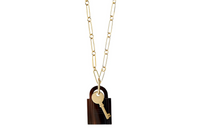 HERMES Necklaces Unisex Light Gold