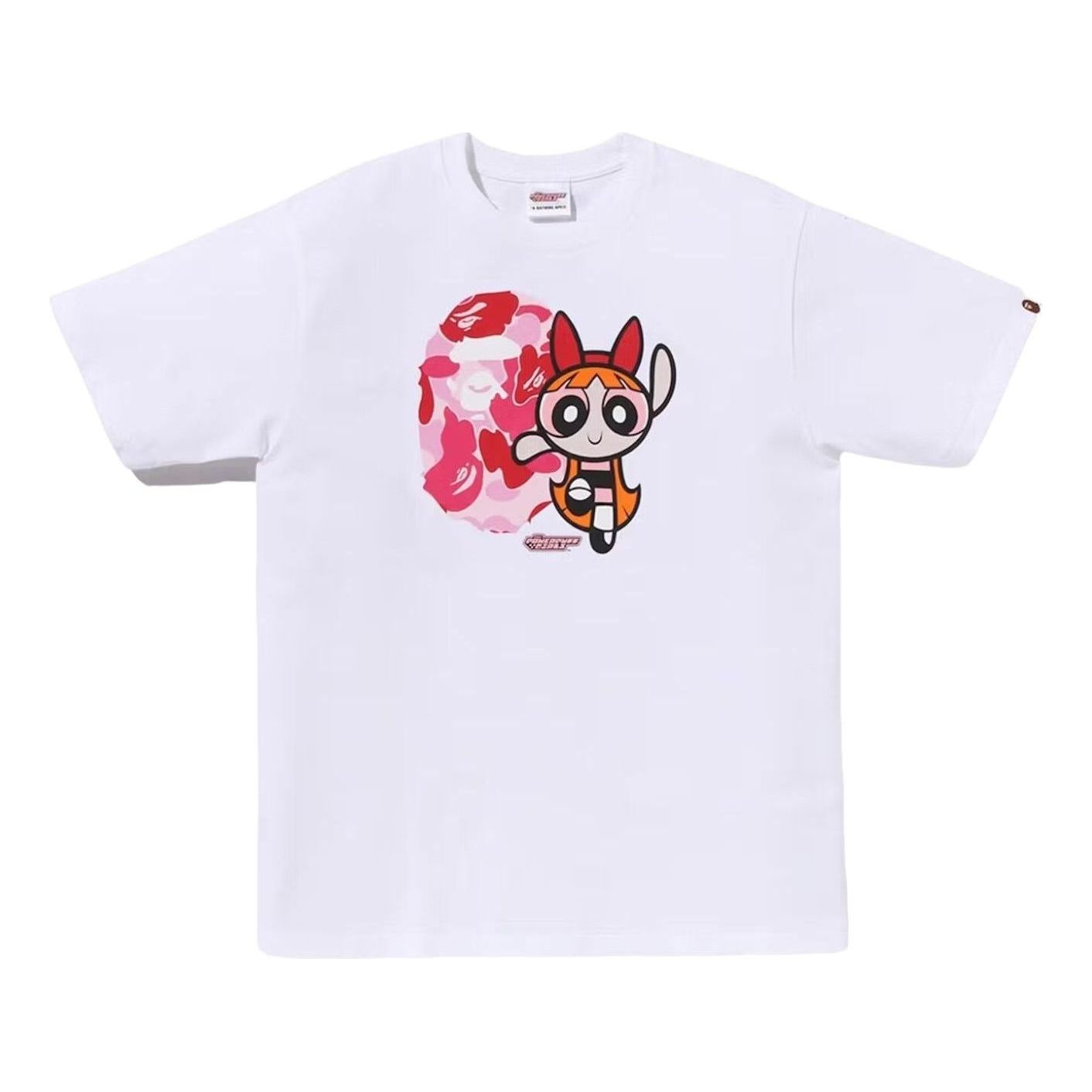 A Bathing Ape X The Powerpuff Girls Blossom T-Shirt 'White' 1L73-210-902