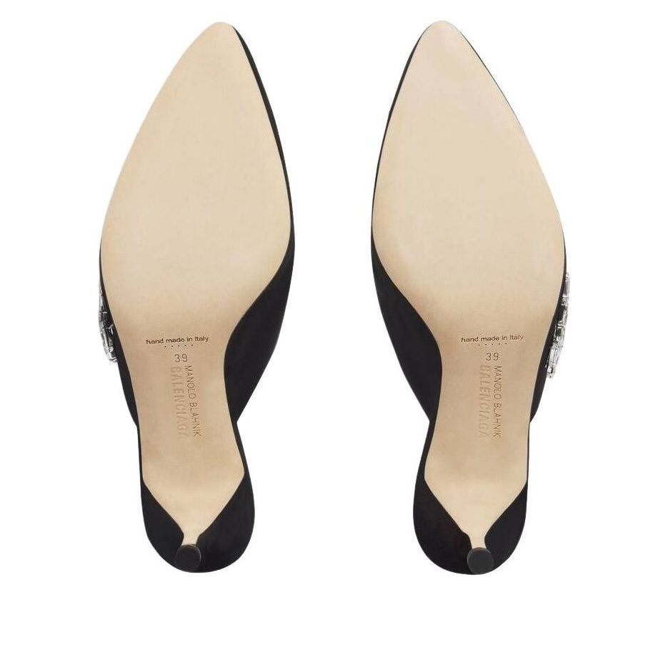 (WMNS) Balenciaga Manolo Blahnik Mule 'Black' A0024LW1WM81089