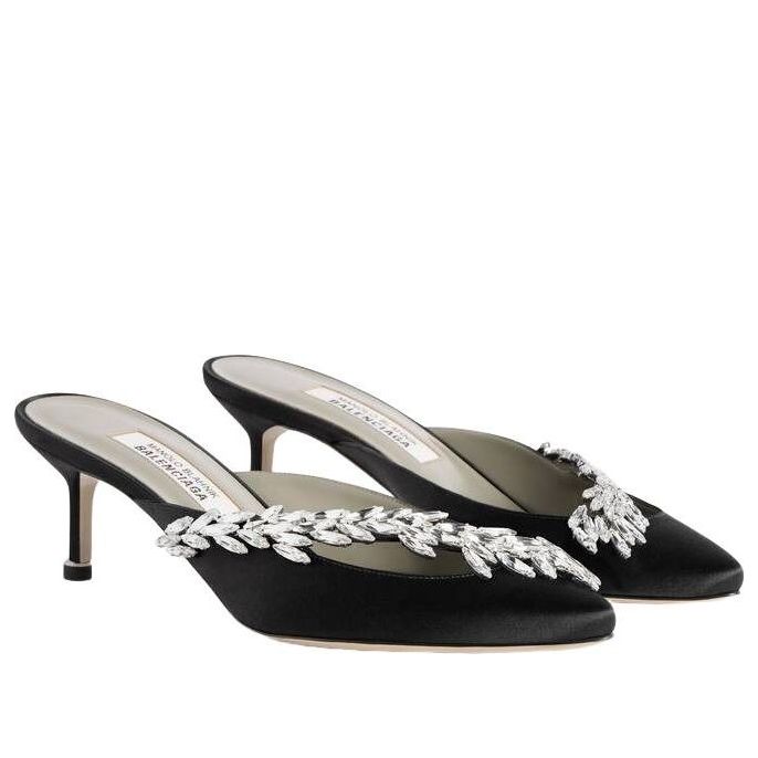 (WMNS) Balenciaga Manolo Blahnik Mule 'Black' A0024LW1WM81089