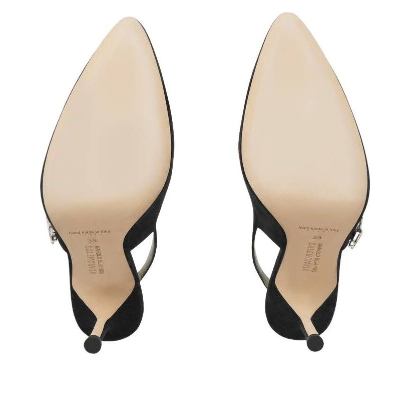 (WMNS) Balenciaga Manolo Blahnik Slingback 'Black' A0024NW1WM81089