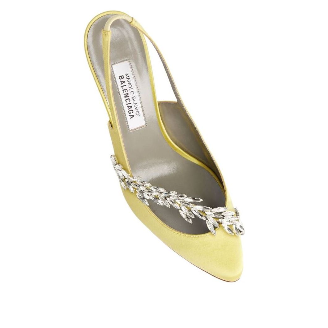 Balenciaga Manolo Blahnik Slingback 'Lime' A0024NW1WM83285