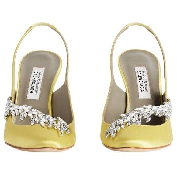 Balenciaga Manolo Blahnik Slingback 'Lime' A0024NW1WM83285