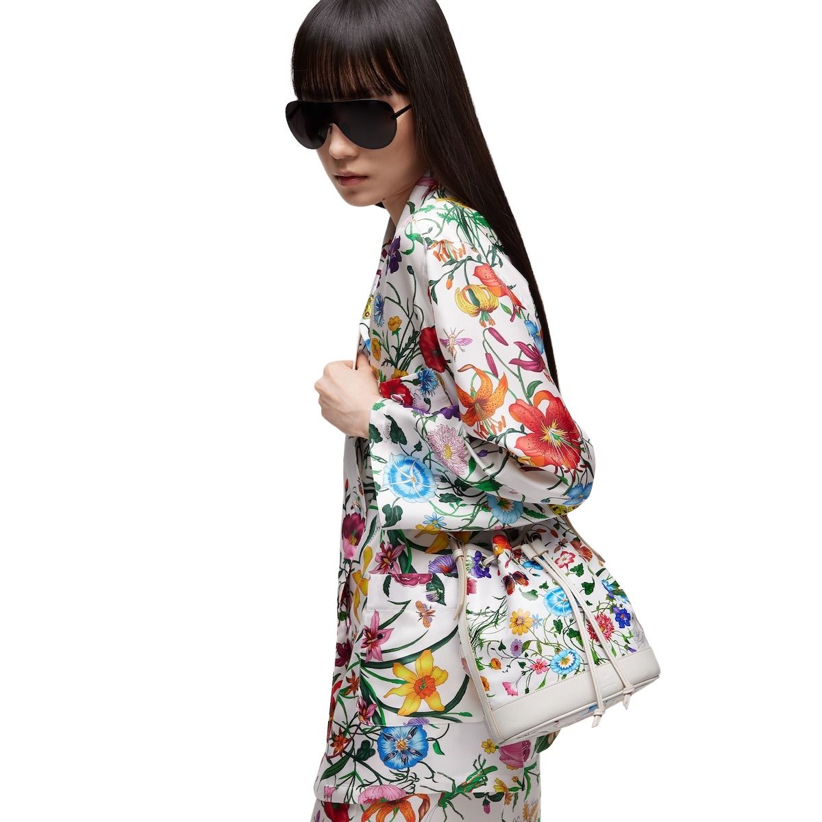 (WMNS) Gucci Venice Small Bucket Bag 'White Multicolor' A002GW-FAF8S-9045