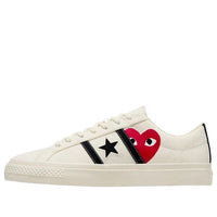 Converse x Comme des Garçons PLAY One Star Academy Pro 'Milk Black' A09878C