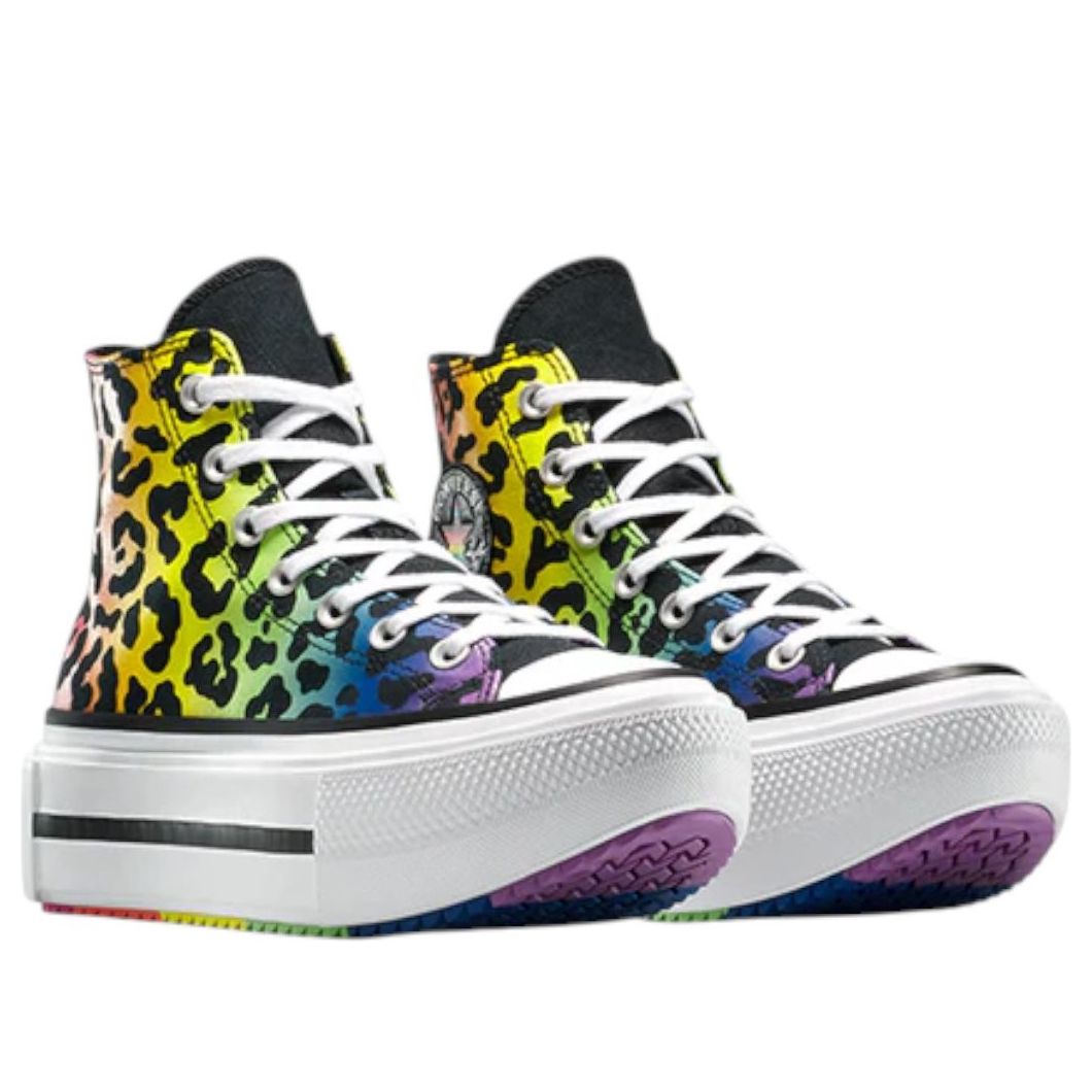 Converse Chuck Taylor All Star Lift Double Stack Platform Pride High 'Chaos Fuchsia Orange Rind' A15782C