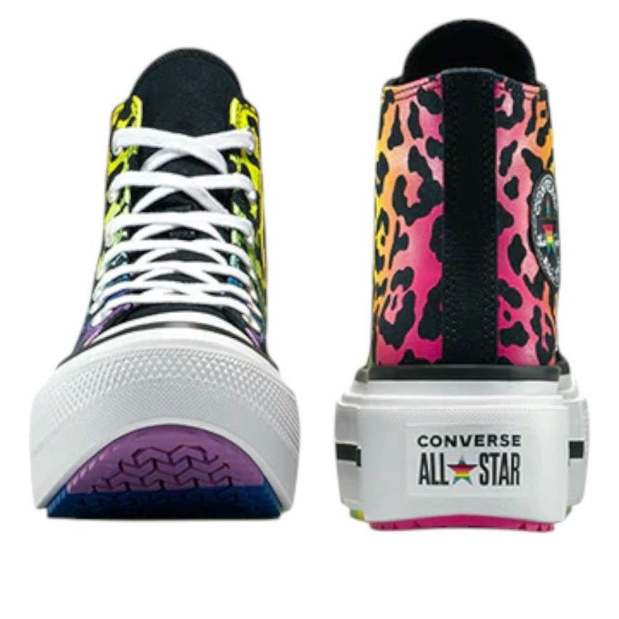 Converse Chuck Taylor All Star Lift Double Stack Platform Pride High 'Chaos Fuchsia Orange Rind' A15782C