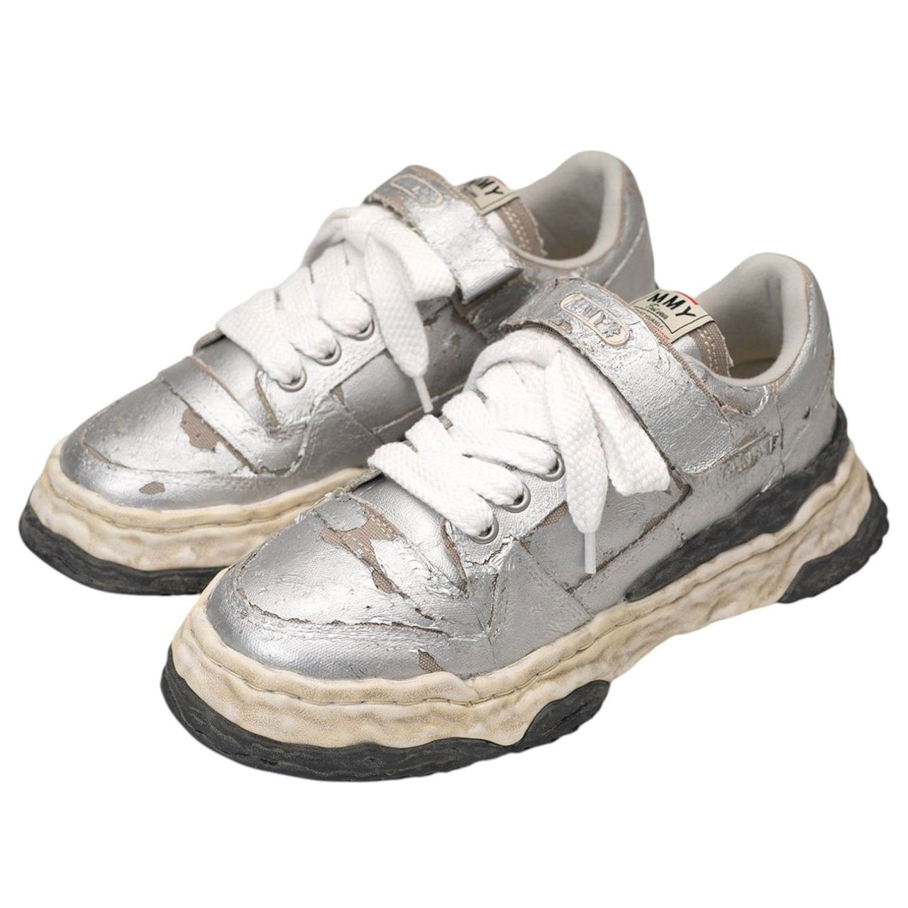 Maison MIHARA YASUHIRO x KEITH OG Sole Film Attached Canvas Low 'Silver' A15FW711-SILVER
