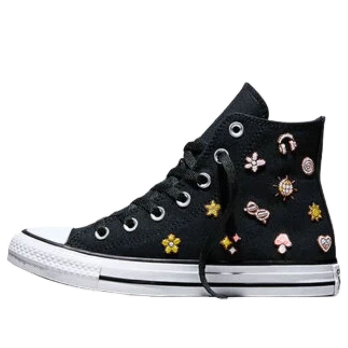 Converse Chuck Taylor All Star Retro Embroidery 'Black New Found Bloom' A16914F