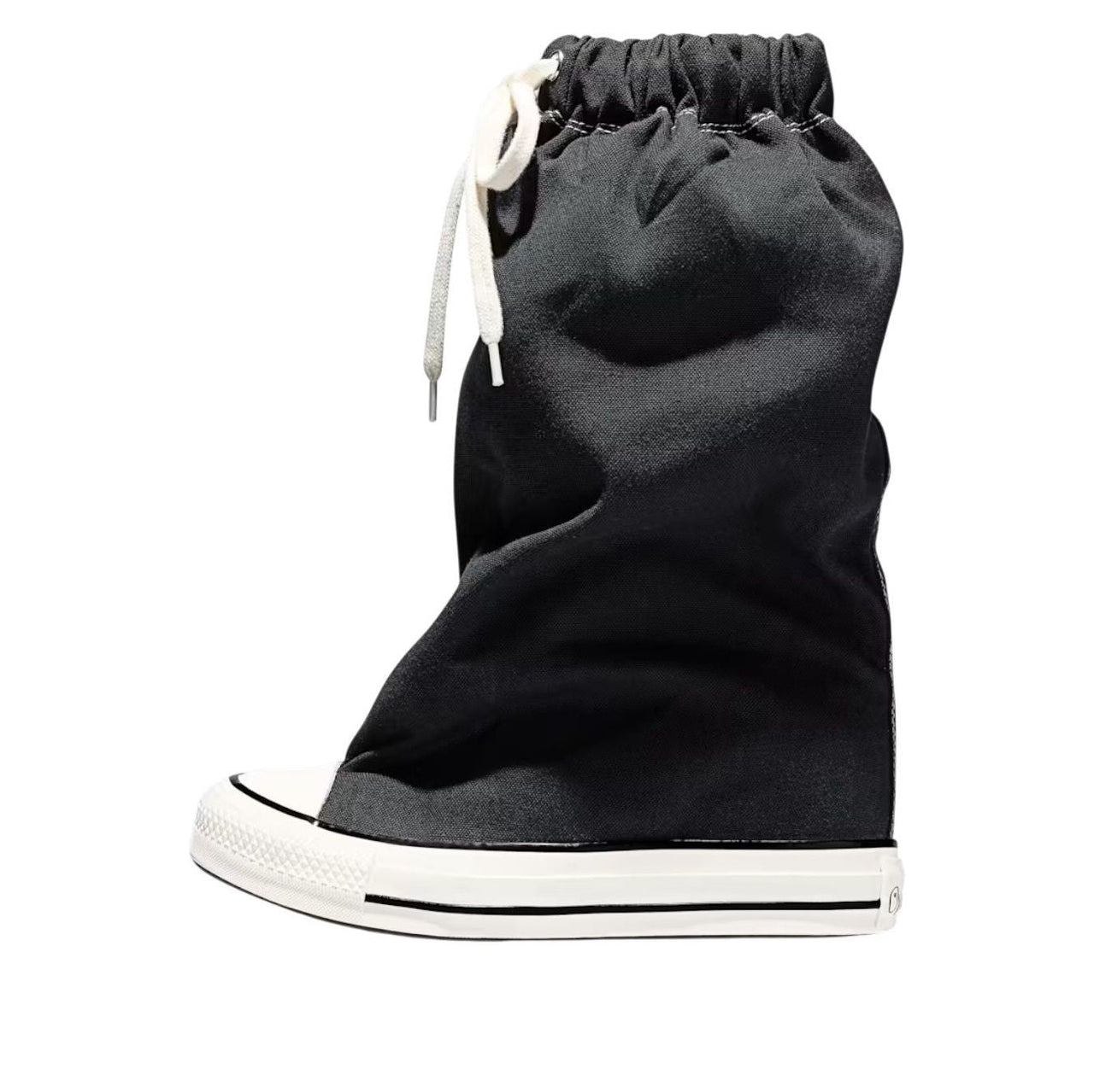 (WMNS) Converse x Vaquera Chuck Taylor All Star XHi Slouch Wedge 'Black' A17687C