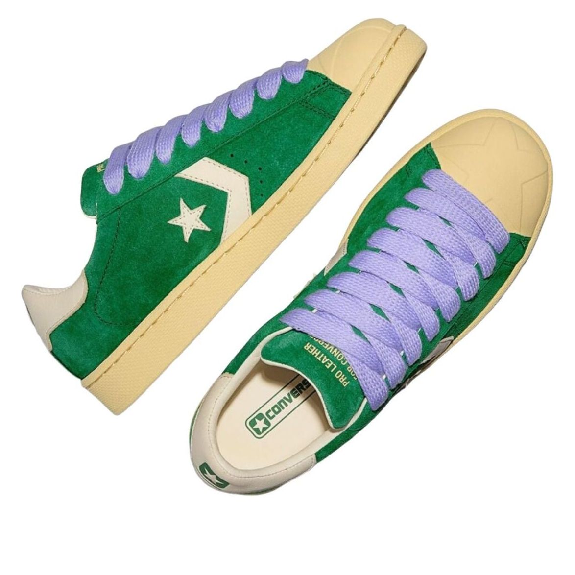 Converse x Golf Le Fleur Tyler The Creator Pro Leather 'Banana Crepe Lavender' A20366C