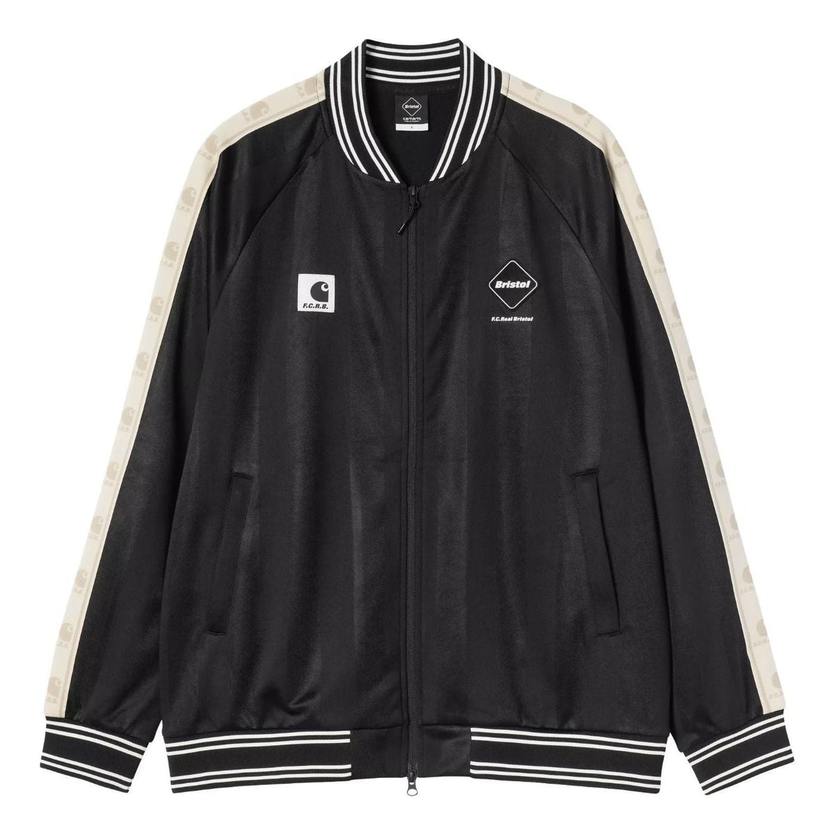 Carhartt WIP x F.C.Real Bristol Varsity Track Jersey Blouson 'Black' A261044-89-XX