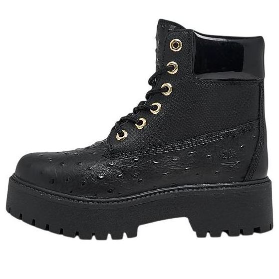 (WMNS) Timberland Stone Street 6 Inch Waterproof Platform Boots 'Black' A5U5J-001