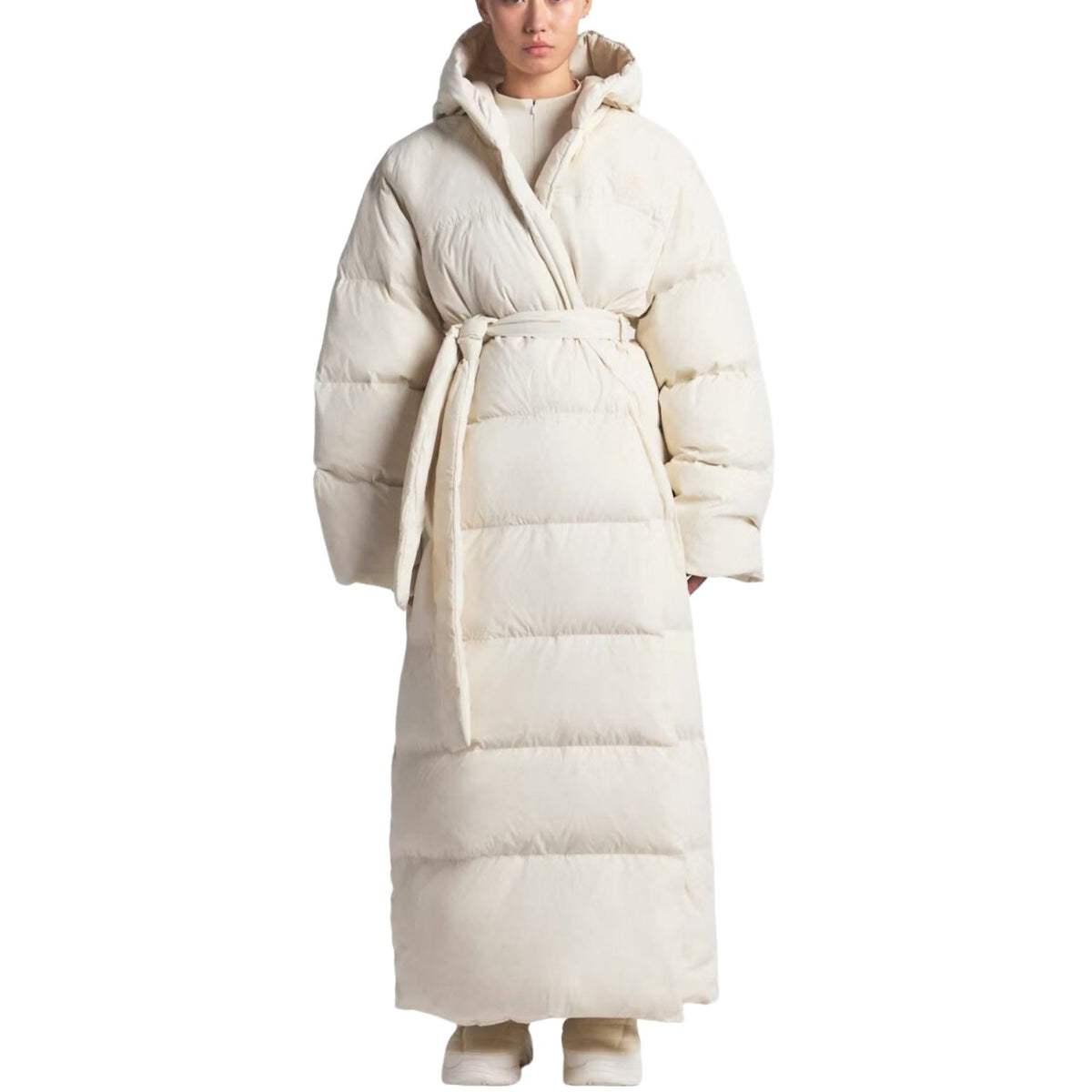 (WMNS) The North Face x SKIMS FW25 Nuptse Wrap Parka 'Bone' NF0A8JJB-I3S