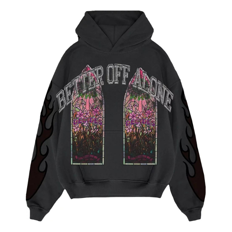 Who Decides War x A Boogie Wit Da Hoodie Better Off Alone Hoodie 'Black' WDWAB238