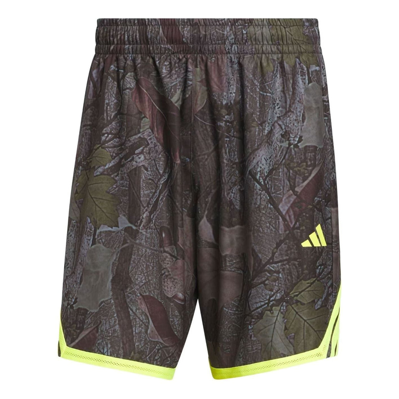 adidas Crazy Lite Camo AOP Shorts Asia Sizing 'Black Solar Lemon' KG4791