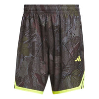adidas Crazy Lite Camo AOP Shorts Asia Sizing 'Black Solar Lemon' KG4791