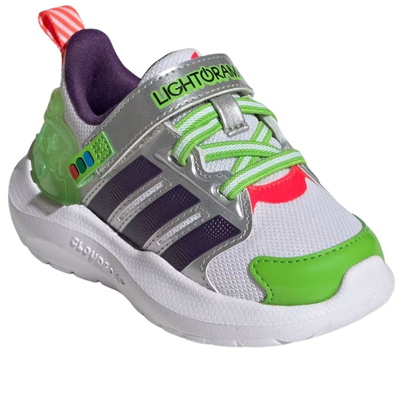 (TD) adidas Pixar Toy Story Lightorama 'Cloud White Violet Lucid Red' KI6604