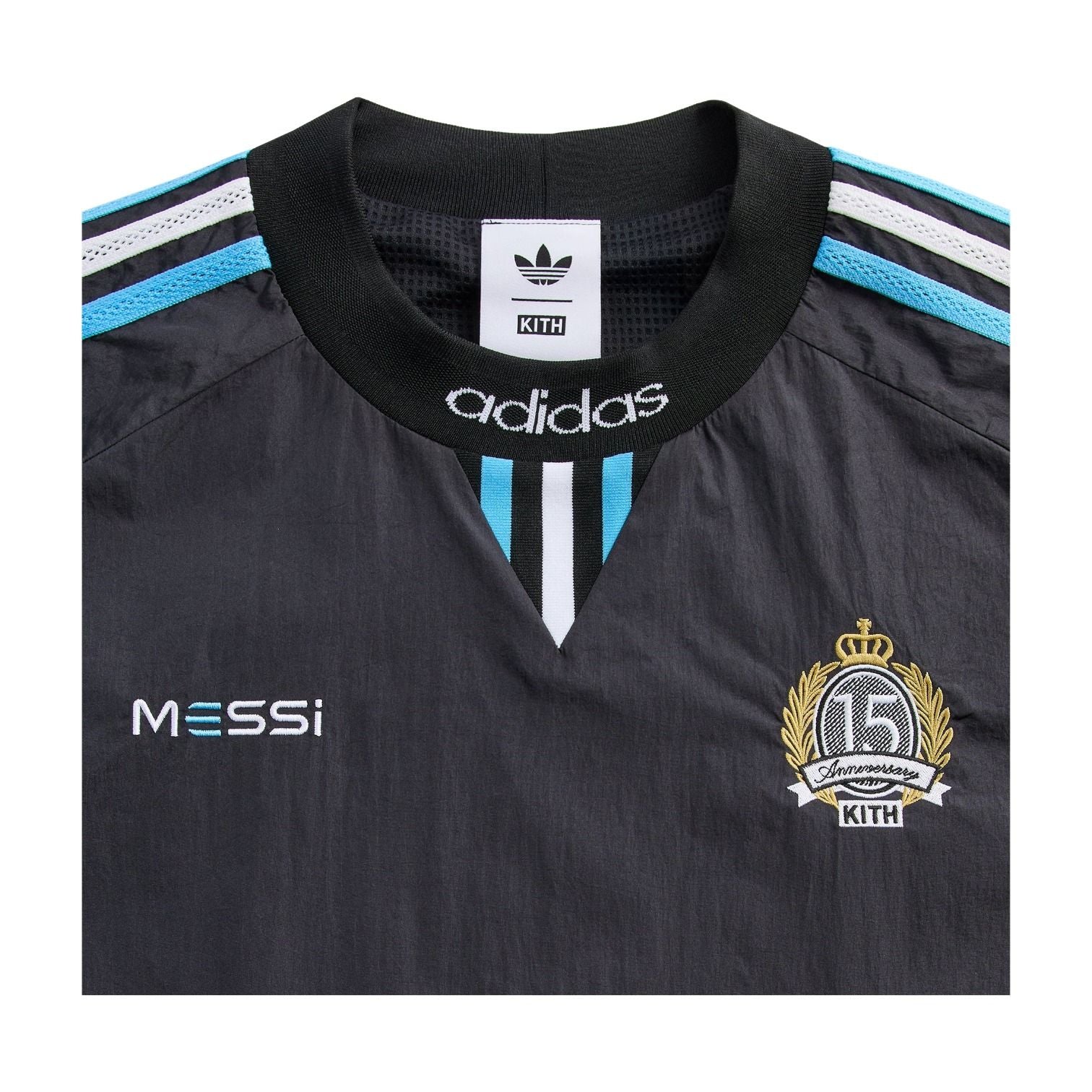 KITH x Messi for adidas Football Track Pullover 'Black' ADKR0053