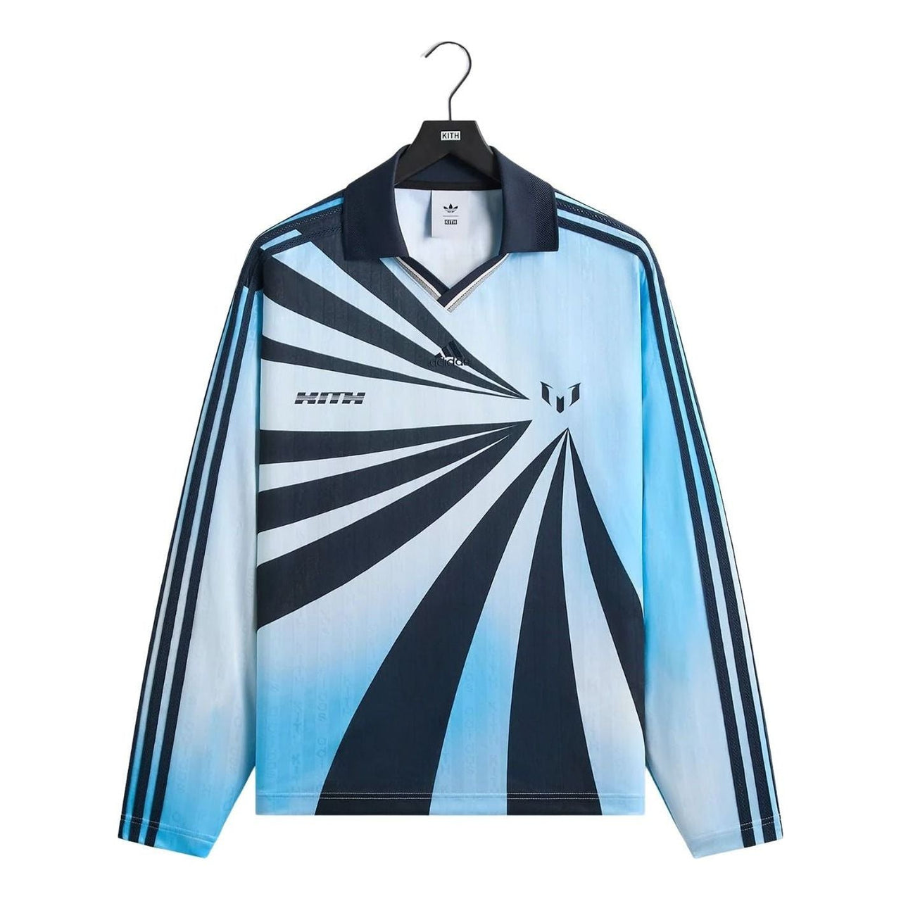 KITH x Messi for adidas Football Goalkeeper Long Sleeve T-Shirt 'Blue' ADKR2694