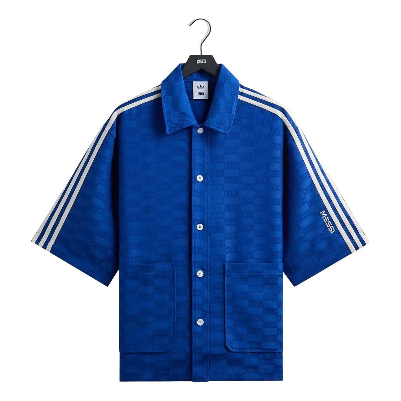 KITH x Messi for adidas Football Monogram Shirt 'Blue' ADKU4257