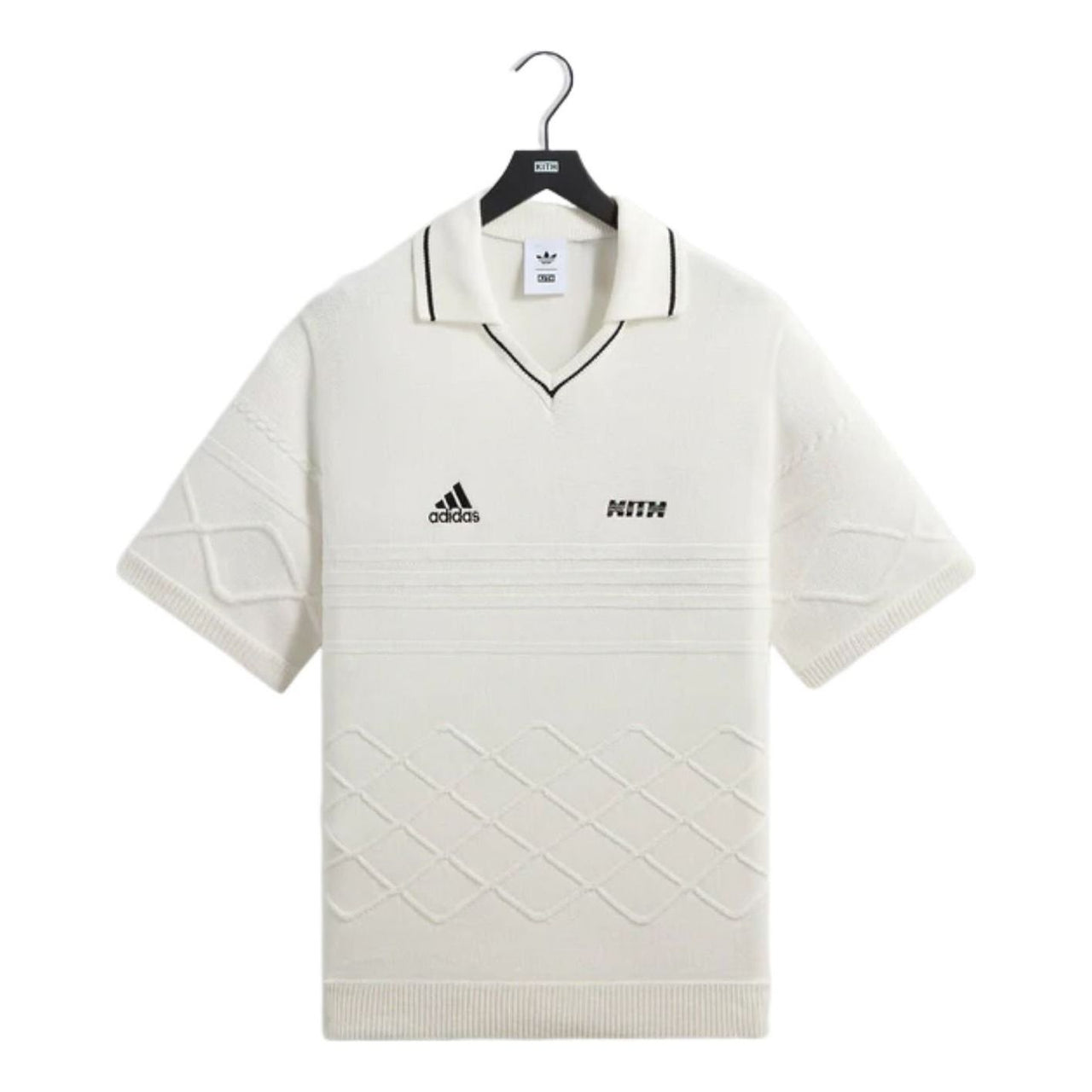 KITH x Messi for adidas Football Knit Polo 'White' ADKU4269
