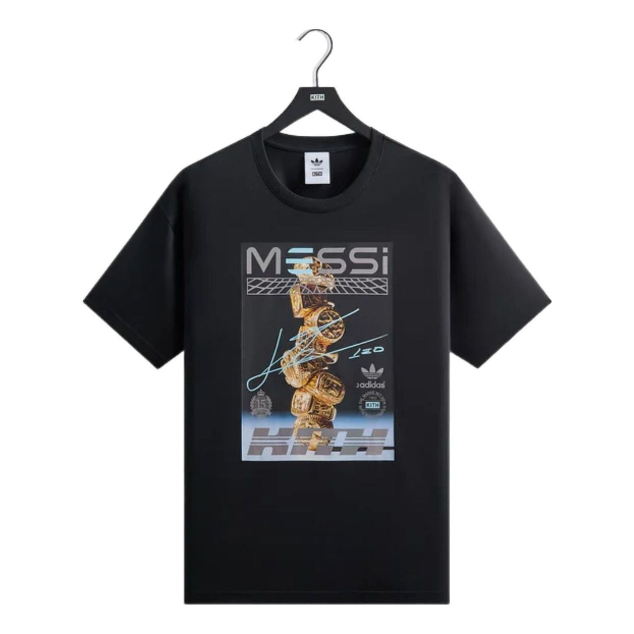 KITH x Messi for adidas Football Graphic T-Shirt 'Black' ADKU4271